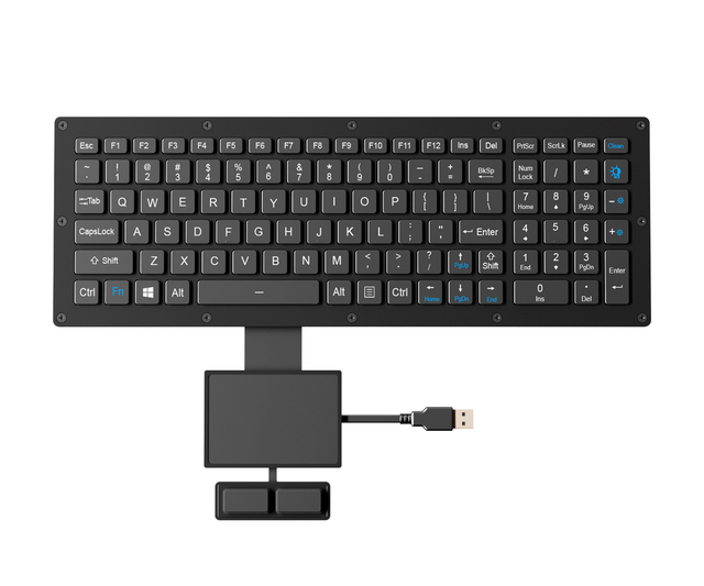 Pry Resistant Keyboard Scissor Switch Technology With Backlit Rugged Keyboard