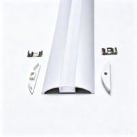 Profilé en aluminium pour bande LED, boîtier d'extrusion en aluminium pour éclairage de meuble, stock UE