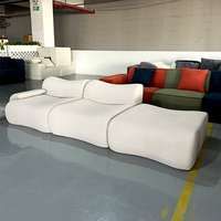 Canapé-lit trois places Shunlinghang, design bambou, style Chesterfield, emballé sous vide et compressé, pour salon