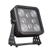 Projecteur LED carré sans fil RGBWA UV étanche pour extérieur, alimenté par batterie, idéal pour concerts, événements, spectacles de paysage et éclairage de scène