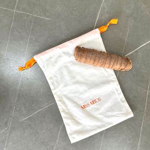 Wholesale Eco Muslin Cotton <b>Drawstring</b> Bag Custom Printed Reusable Cotton <b>Pouch</b> Pink Color Jewelry <b>Pouch</b> with Printed Ribbon - Product Image 6