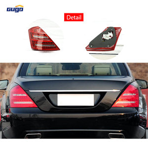 GUGO Feu arrière LED 12V à lentille transparente rouge étanche pour <span class=keywords><strong>MERCEDES</strong></span>-<span class=keywords><strong>BENZ</strong></span> Classe S W221 2010-2013 Modèle avec nouveau clignotant - Product Image 4