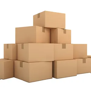 Caja de cartón corrugado impresa, envío reciclable, envío gratis