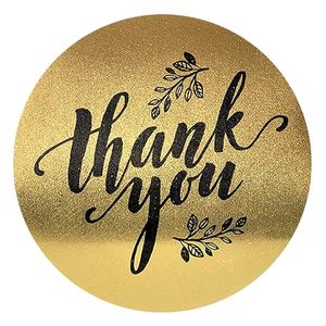 Luxury Custom Round Gold Foil Paper <b>Sticker</b> Vinyl Roll Adhesive Label <b>Logo</b> Business Small Packaging Thank You <b>Stickers</b> - Product Image 2