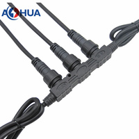 Distributeur d'éclairage de schéma de câblage parallèle/série personnalisé M19-02 prises femelles 2PIN en forme de F 300V 10A Naylon DC Power Plug
