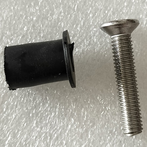 Vis de fixation pour bateau avec capuchon en caoutchouc, en acier inoxydable, pour réparation et remplacement, matériel marin - Product Image 1