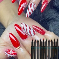 Khyamzzon – pinceaux à doublure Fine, pinceaux magiques, pinceaux, peinture à ongles, acrylique, marqueur 3D, encre à l'huile, stylo d'art des ongles, Offre Spéciale