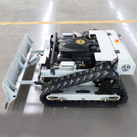 Tondeuse à gazon télécommandée à prix bas et à grande vitesse de déplacement, excellente capacité de tonte en pente, tondeuse à gazon pour terrain herbeux pour couper 500/800/1000 mm