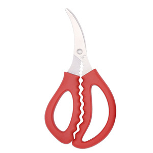 Household <b>Kitchen</b> <b>Scissors</b> Stainless Steel Red For Shrimp Vein Removal Seafood Tools - Product Image 4