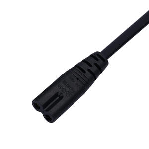 สายไฟปลั๊กยุโรป EU แบบ CEE IEC 8 แบบ 2 ขา 220V AC สายต่อพ่วงสำหรับคอมพิวเตอร์ เครื่องใช้ไฟฟ้าภายในบ้าน ใช้ภายนอกอาคาร ปลายสาย C7 วัสดุ PVC - Product Image 5