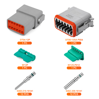 JRready Deutsch DT Wasserdichtes Steckverbinder-Set 12-polig mit # 16 solide Kontakte, 14-20 AWG – Hochleistungsanwendungen für Marine und Transport.