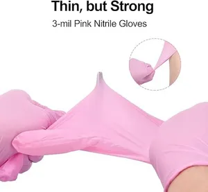 PINK Nitrile Gloves China Wholesale Nitrile Glove Pink Nitrile Gloves Manufacturers