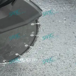 Hoja de sierra de diamante circular de corte de hoja soldada con láser de 350mm de calidad superior para hormigón armado
