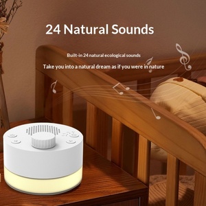 4-Mode <b>Timer</b> White Noise Machine with Night <b>Light</b>, Portable 800mAh Rechargeable Sound Sleep Aid for Home, Baby, Travel - Product Image 2