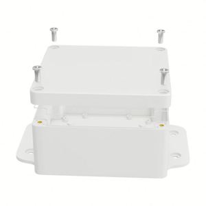 Caja de Conexiones Impermeable para Exteriores EBM HF-H-408-1, Caja Eléctrica Pequeña de ABS con Orejetas de Montaje, Caja de Conexiones Industrial Multifuncional IP67 - Product Image 4
