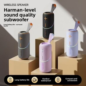AI ระดับไฮเอนด์สำหรับลำโพงบลูทูธ RGB ไฟ LED แบบพกพาสายแขวน EQ REVERB ซับวูฟเฟอร์แบตเตอรี่20W ระบบเสียง - Product Image 3