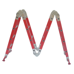 Escalera Industrial Plegable Multiposición 4x4 Reforzada con Bloqueo, No Conductora, de FRP, Capacidad 150kg, EN131, para Exterior/Almacén - Product Image 3