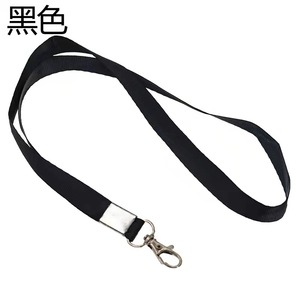 Cordón de poliéster de la ciudad de Yiwu 027 con clip metálico duradero de doble cabezal para tarjeta de identificación y colgante para teléfono - Product Image 3