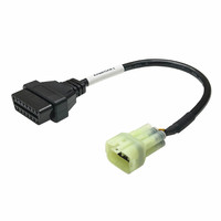 Cable Adaptador de Diagnóstico para Motocicletas AOTAI, Lector de Códigos OBD2 de 16 Pines, CAN Bus/K-Line, Compatible con Yamaha, Kawasaki, Suzuki