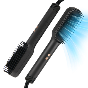 <span class=keywords><strong>Brosse</strong></span> volumisante 2-en-1 à air chaud, <span class=keywords><strong>brosse</strong></span> <span class=keywords><strong>chauffante</strong></span> électrique, peigne lisseur à flux d'air, <span class=keywords><strong>brosse</strong></span> sèche-cheveux professionnelle à air chaud - Product Image 1