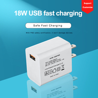 Chargeur rapide certifié PSE Shenzhen Lvxiangyuan 18W QC 3.0 5V 3A avec prise JP pour téléphone portable, tablette, appareil photo