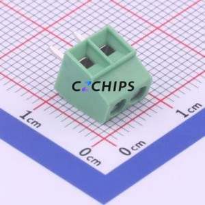 1751248 Screw Terminal Block Through hole Component (THT),P=3.5mm Connector 1x2P 3.5mm Green Through Hole - Product Image 1