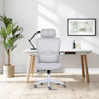 Vente en gros d'usine de chaise de bureau en maille contemporaine de direction avec appui-tête et accoudoir réglables Chaise de direction bon marché