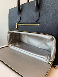 <span class=keywords><strong>Sac</strong></span> fourre-tout <span class=keywords><strong>isotherme</strong></span> en cuir PU imperméable de qualité supérieure avec compartiment caché pour <span class=keywords><strong>femme</strong></span>, idéal pour le travail et le bureau - Product Image 3