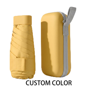 Paraguas de Bolsillo de Alta Calidad, Coloridos, Plegables en 5 Secciones, Portátiles, con Protección UV, Mini Paraguas de Bolsillo con Logotipo - Product Image 1