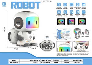Мили <span class=keywords><strong>2</strong></span>,4 ГГц беспроводной Программирование Интеллектуальный робот с дистанционным управлением механический ходячий танцевальный музыкальный робот с цветным светом - Product Image 2
