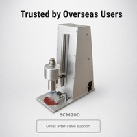 Machine de capsulage semi-automatique SINBON de petite taille pour flacons, en aluminium, pour usage en laboratoire et tests d'échantillons