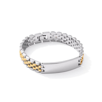 Gelang Rantai Jam Tangan Geometris Trendy, Gelang Plat Lengkung Personal, Perhiasan untuk Kegunaan Sehari-hari, Hadiah, Grosir, OEM, ODM