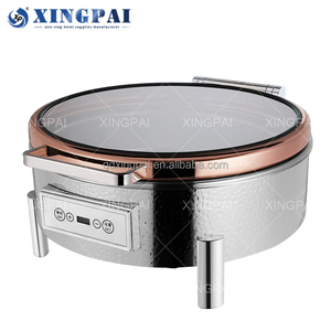 الأكثر مبيعاً من مصنع XINGPAI تم طرقة 6 لترات طقم تدفئة الطعام العربي مع غطاء زجاجي - Product Image 2