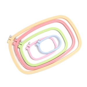 Abs nhựa xách tay thêu Hoops cho vuông <span class=keywords><strong>Cross</strong></span> <span class=keywords><strong>Stitch</strong></span> 1mm dày đơn giản phong cách may phụ kiện - Product Image 6