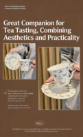 Tasse en céramique florale rétro de luxe pour la maison, pour le petit-déjeuner, le lait, le jus, le café