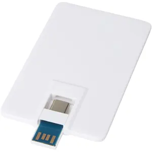 Duo slim <b>USB</b> flash <b>drive</b> 32GB personalized gadgets - Product Image 1