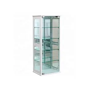 Vitrine d'exposition d'armoire en verre transparent 250 pièces, avec verrou