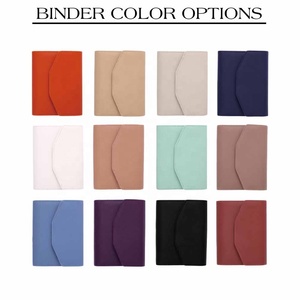 Set Regalo Hongbo per Organizzazione Finanziaria/Ufficio/Scuola, Include Raccoglitore A7 in Pelle Saffiano con Fogli Intercalari, Buste e Pennarelli - Product Image 2