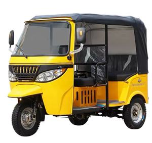 Tricycle <span class=keywords><strong>pas</strong></span> <span class=keywords><strong>cher</strong></span> à carrosserie ouverte, tuk-tuk à 3 roues motorisé à essence avec moteur de 200 cm3 refroidi par air, 6 places pour le transport en ville - Product Image 1