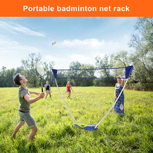 Ensemble <span class=keywords><strong>de</strong></span> supports pour filet <span class=keywords><strong>de</strong></span> tennis et <span class=keywords><strong>de</strong></span> <span class=keywords><strong>badminton</strong></span> avec bâtons et raquettes Logo personnalisé pliable extérieur intérieur portable assemblage simple - Product Image 6