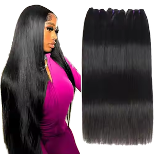 Cheveux humains de longueur longue, différentes tailles, cheveux bruts en gros, 100% cheveux Remy alignés, mèches brutes non traitées - Product Image 6