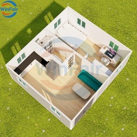 WinFair Bon Prix Préfabriqué Petites Maisons Préfabriquées Resort Pliant Moderne Modulaire 20 pieds Extensible Conteneur Maison Pliable