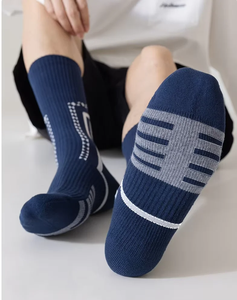 Men Custom Logo Crew Compression <b>Running</b> <b>Socks</b> – Coolmax Digital Printing Summer Cotton Cushion Bottom for Football - Product Image 5