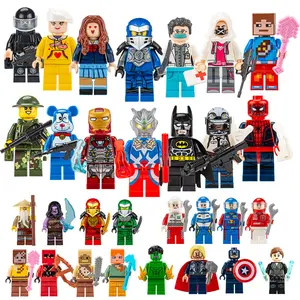 Harga Pabrik 8 Buah/Set Super Kapten Thor Man Mesin Perang Angka Blok Bangunan Anak-anak Model Klasik Batu Bata untuk Mainan