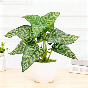 Decoración Delicada y Fresca para Escritorio, Planta Verde Artificial, Hada Pequeña, <span class=keywords><strong>Lirio</strong></span> Calla, Planta en Maceta. Decoración Verde para la Oficina - Product Image 4