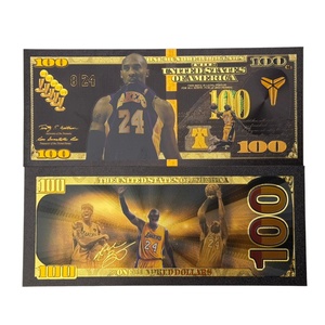 2026 Amerika Basketbal Bankbiljet in 24K zwart verguld goud voor cadeaus - Product Image 2