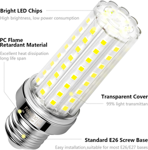 Ampoules à économie d'énergie E27/E26 <span class=keywords><strong>20W</strong></span> 3000K 4000K 6000K Effets lumineux super lumineux pour la maison - Product Image 2