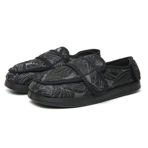 Sandales orthopédiques à large largeur <span class=keywords><strong>pour</strong></span> personnes âgées, fermeture à boucle et crochet réglable, <span class=keywords><strong>pieds</strong></span> enflés, marche, œdème, diabète - Product Image 1