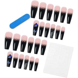 <span class=keywords><strong>Uñas</strong></span> Postizas Acrílicas <span class=keywords><strong>de</strong></span> Lujo JY, Diseño Personalizado, 10 Piezas, Logotipo Personalizado, Pre-Diseñadas, Forma Cuadrada/Almendrada, Cortas, Longitud Libre - Product Image 4