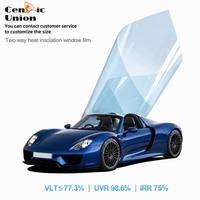 Films solaires pour vitres de voitures en céramique nano, isolation thermique, protection UV, taille personnalisée, 77 % VLT, contrôle de la chaleur des vitres automobiles
